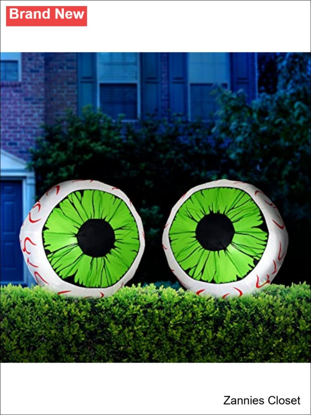 👻 Halloween Inflatable Eyeball 2 Pack 3 Ft LED Light Up Yard Decor
